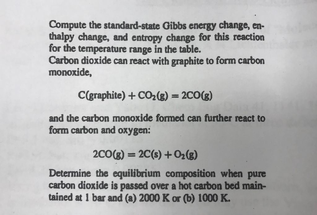 Compute the standard-state Gibbs energy change, en- | Chegg.com