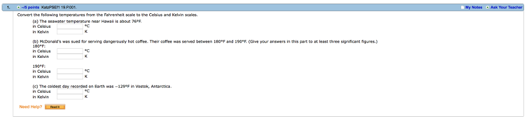 Solved Convert the following temperatures from the | Chegg.com