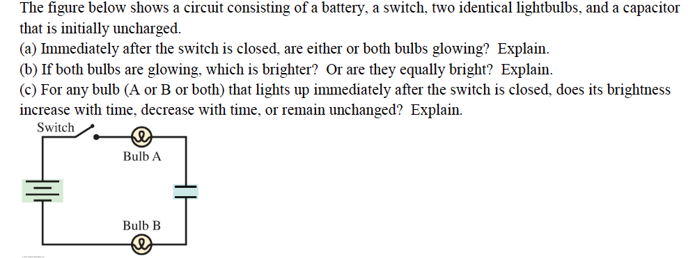 Solved The Figure Below Shows A Circuit Consisting Of A