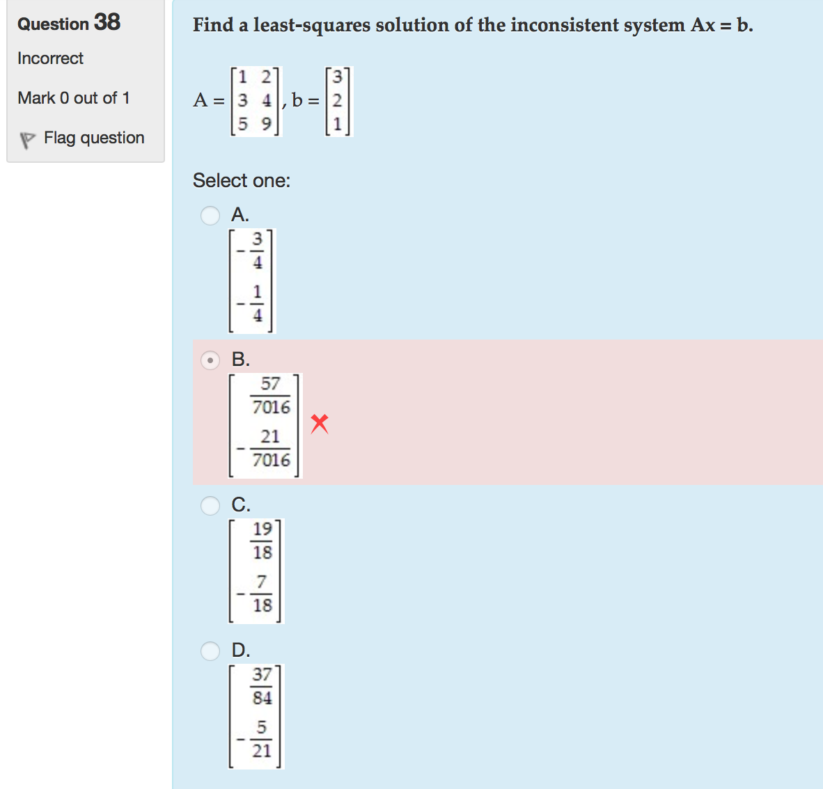 Solved Find A Least-squares Solution Of The Inconsistent | Chegg.com