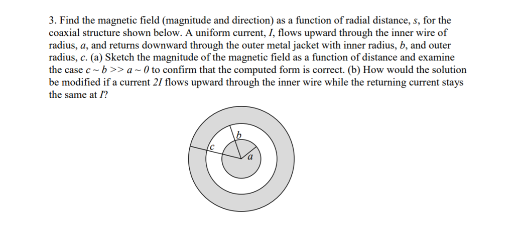 Solved 3. Find the magnetic field (magnitude and direction) | Chegg.com