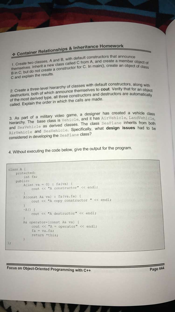 Solved Please help me with this entire C++ homework example | Chegg.com
