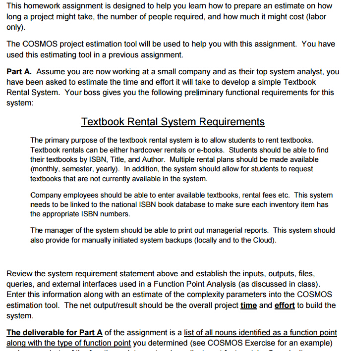 function point analysis example case study