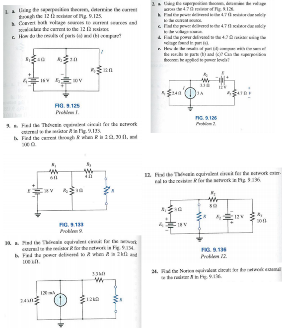 Solved Using The Superposition Theorem Determine The 1666