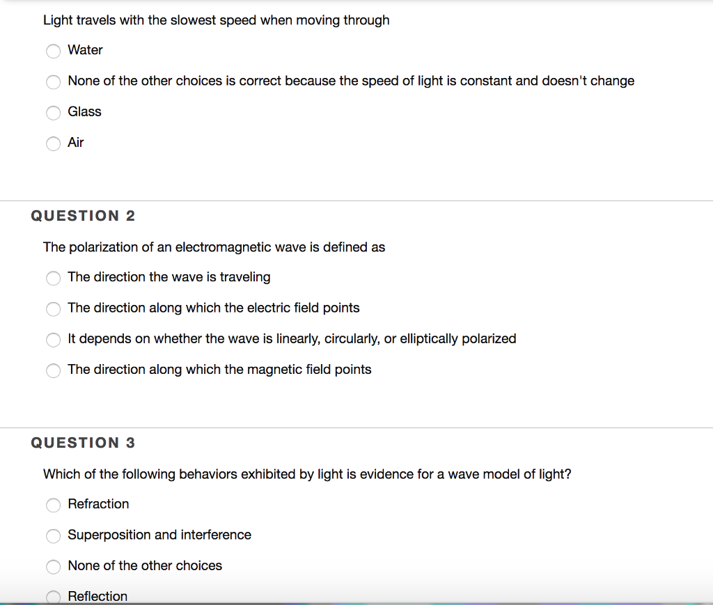 light travels slowest in glass or water