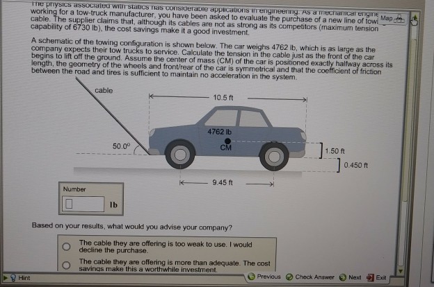 Solved The physics associated wiur statics nas consioerapie | Chegg.com
