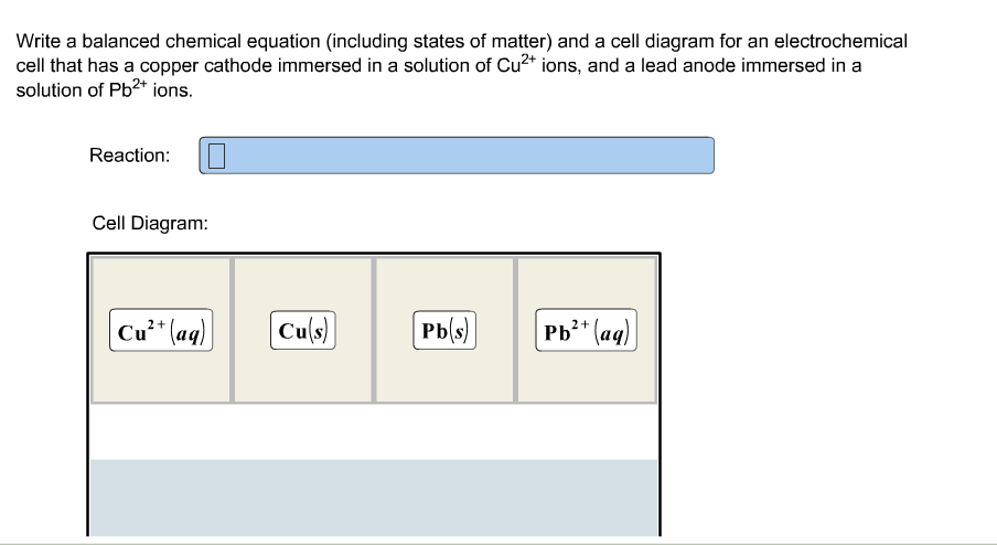 balanced chemical equation with state symbols calculator