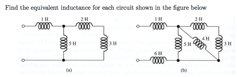 Solved Find the equivalent inductance for each circuit shown | Chegg.com