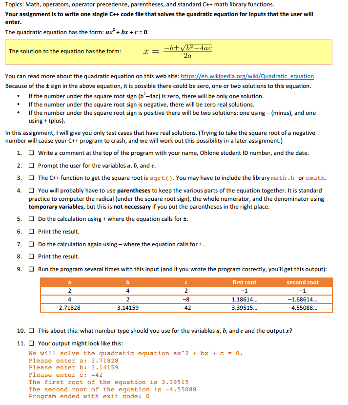 ax square bx c is a general form of quadratic equation