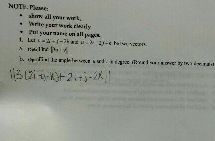 Solved NOTE. Please: show all your work, . Write your work | Chegg.com