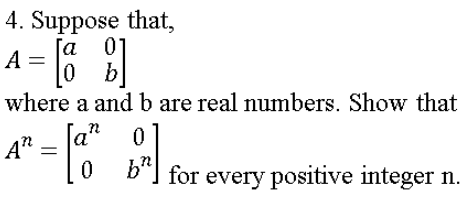 Solved Suppose That, A = [a 0 0 B] Where A And B Are Real | Chegg.com