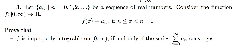 Solved Let {a_n | n = 0, 1, 2, ...} be a sequence of real | Chegg.com