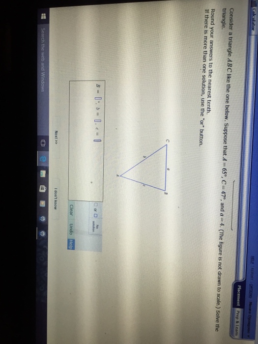 Solved Consider a triangle ABC like the one below. Suppose | Chegg.com