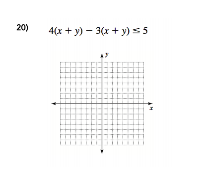 Solved 20)4(x +y) 3(x)s5 | Chegg.com