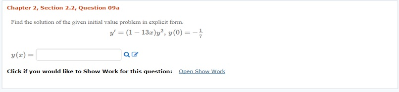 Solved Find the solution of the given initial value problem | Chegg.com
