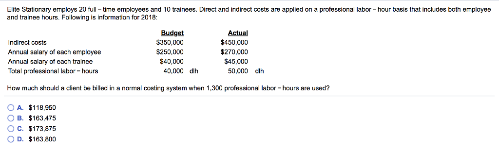 Solved Elite Stationary employs 20 full -time employees and | Chegg.com