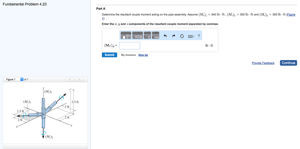 Solved Fundamental Problem 4.23 Part A Determine the | Chegg.com