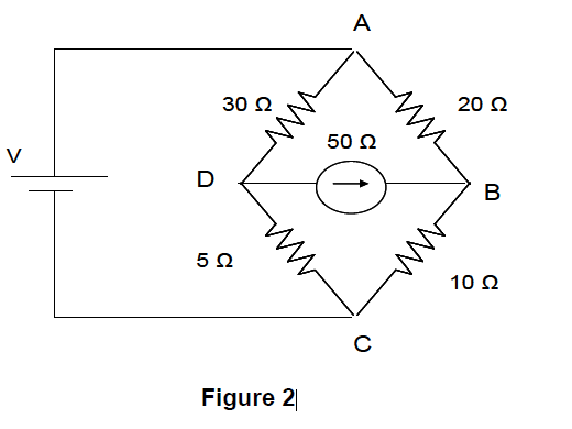 Solved using delta to star transformation, in the wheatstone | Chegg.com