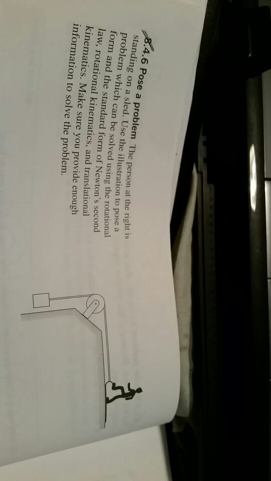 Pose a problem The person at the right is standing | Chegg.com