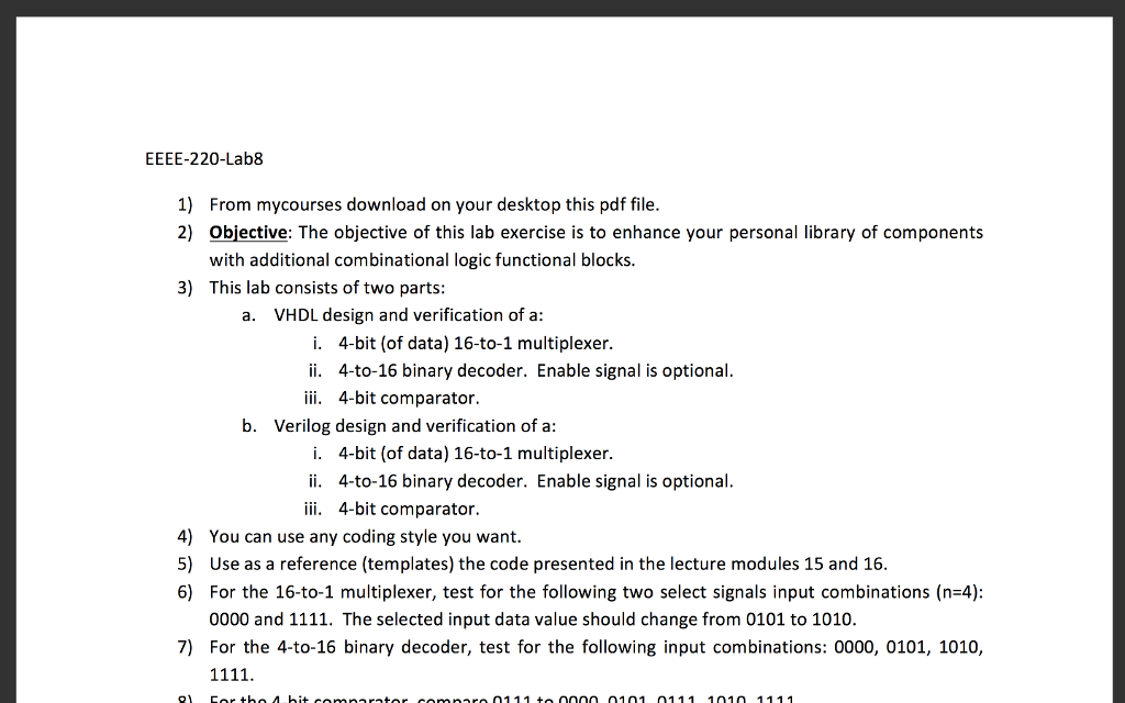Solved EEEE-220-Lab8 1) From mycourses download on your | Chegg.com
