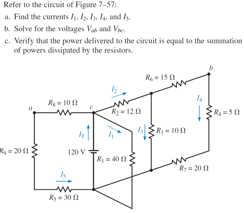 Solved Refer to the circuit of Figure 7-57: a. Find the | Chegg.com