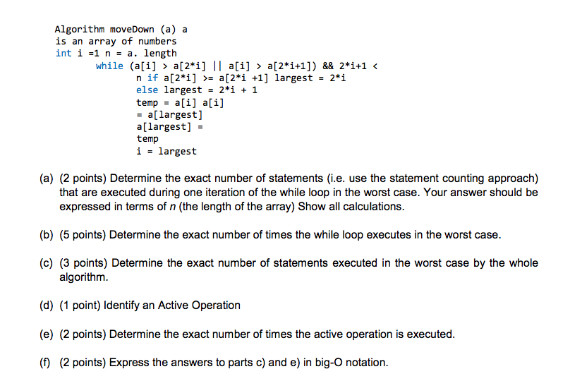 Solved Page 3 Question 8 0: Consider the following | Chegg.com