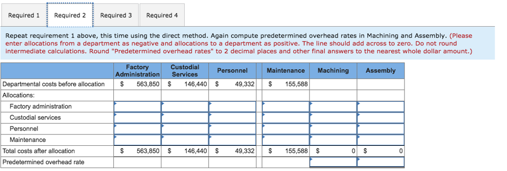 Problem 4B-6 Step-Down Method versus Direct Method; | Chegg.com