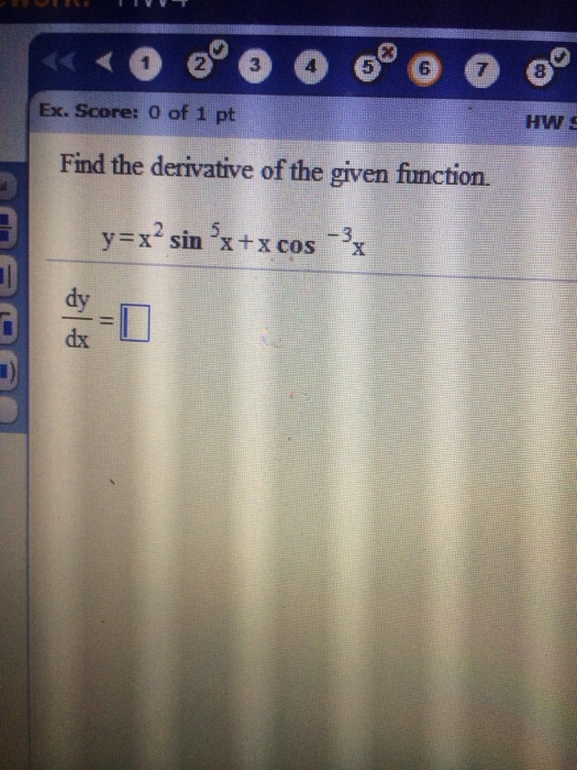 Solved Really need help on these derivative problems please! | Chegg.com