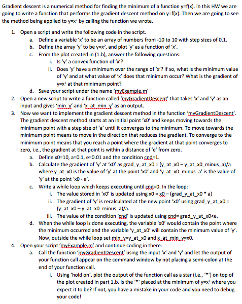 gradient-descent-is-a-numerical-method-for-finding-chegg