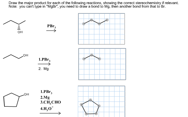 Solved Draw The Major Product For Each Of The Following 3337