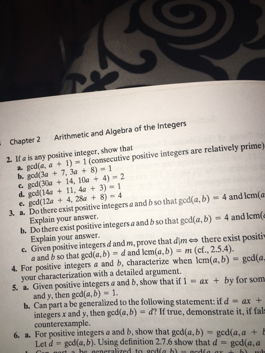 Solved If A Is Any Positive Integer, Show That Gcd(a, A + | Chegg.com