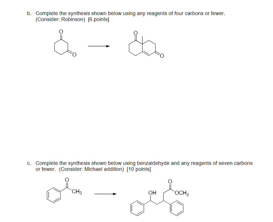 Solved Propose A Synthesis For Each Of The Following | Chegg.com