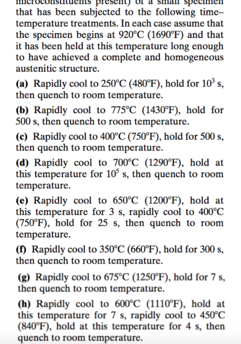 Solved Using The Isothermal Transformation Diagram For A Chegg Solved Using The Isothermal Transformation Diagram For A Chegg