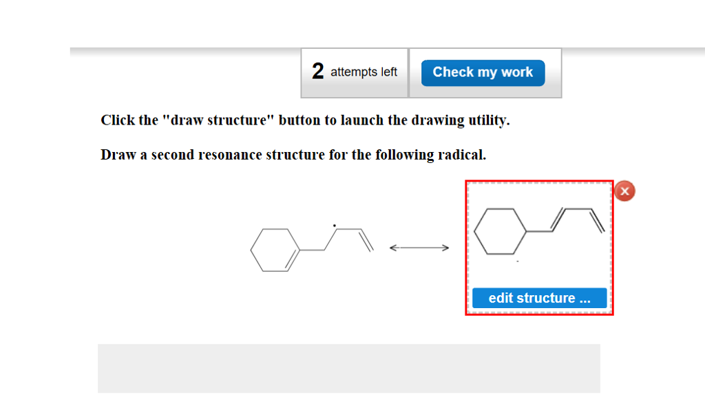 Solved Draw a second resonance structure for the following