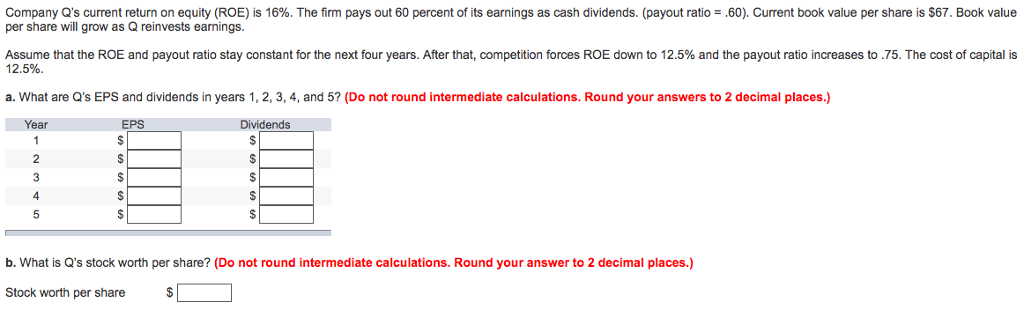 Solved Company Q's current return on equity (ROE) is 16%. | Chegg.com