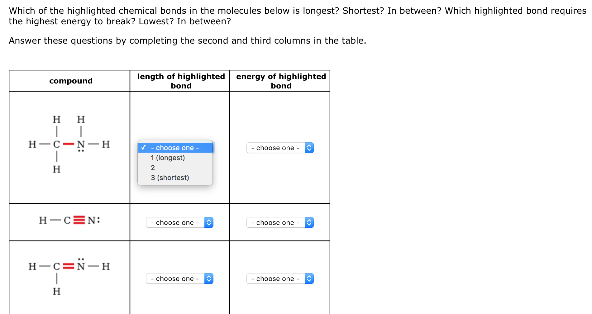 Solved Which Of The Highlighted Chemical Bonds In The | Chegg.com