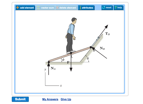 Solved Problem 5.3 Part A The man stands at the center | Chegg.com