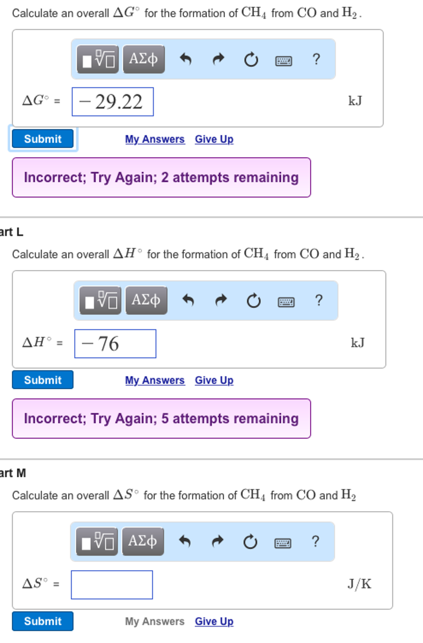 Solved Calculate an overall Delta G degree for the formation | Chegg.com
