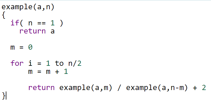 Solved Write and solve the recurrence for the running time | Chegg.com