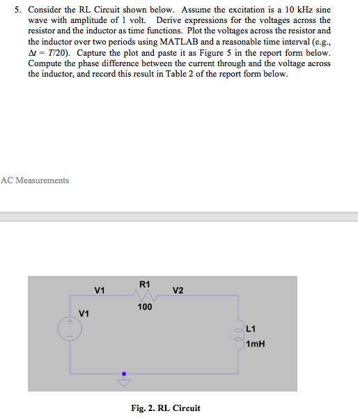 Solved 5. Consider the RL Circuit shown below. Assume the | Chegg.com