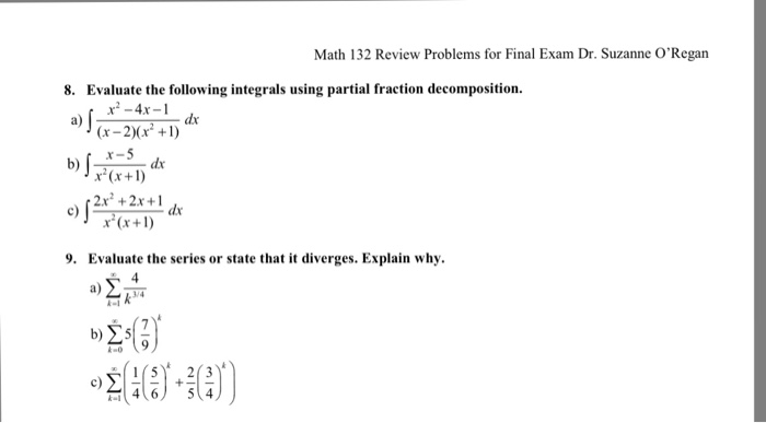 Solved Evaluate the following integrals using partial | Chegg.com