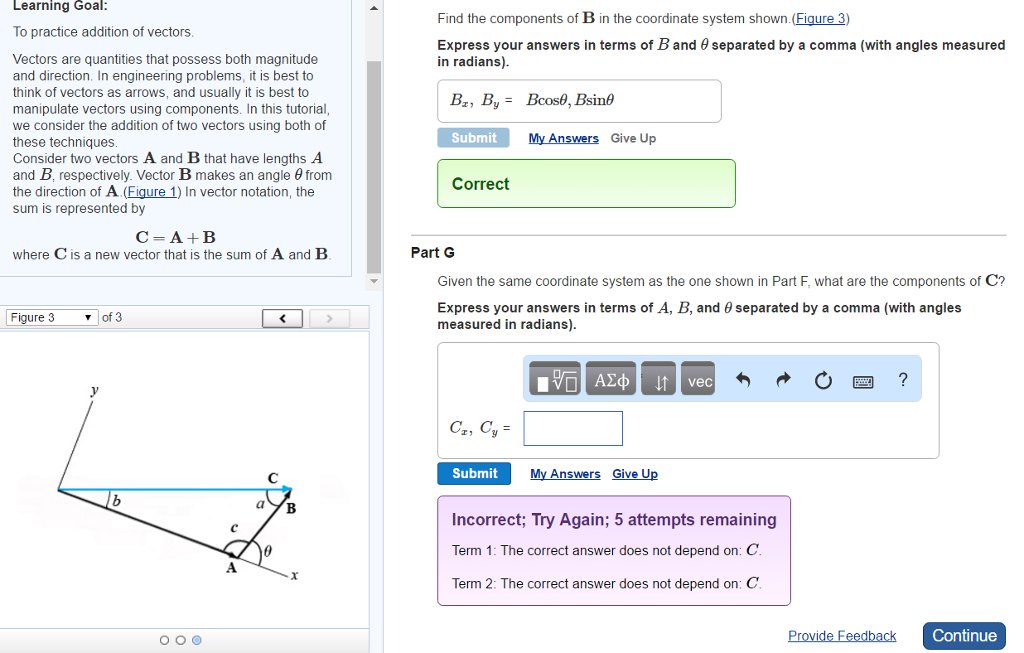 Solved Learning Goal Find The Components Of B In The | Chegg.com