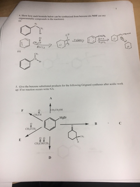Solved #5 I NEED HELP WITH MECHANISMS IF ANYONE COULD BE SO | Chegg.com