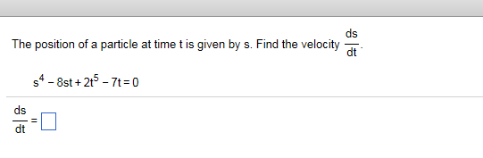 Solved The position of a particle at time t is given by s. | Chegg.com