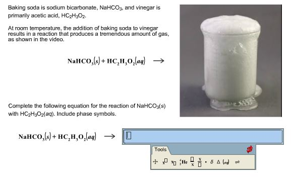 Sodium Bicarbonate And Acetic Acid