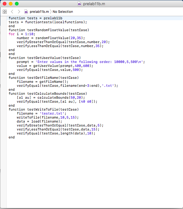 PreLab 11b CS 122L 5 Points Total Objectives