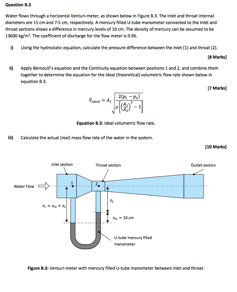 volume flow rate to mass flow rate