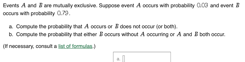 Solved Events A And B Are Mutually Exclusive. Suppose Event | Chegg.com