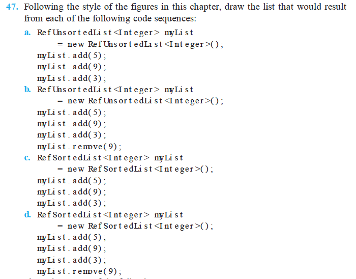 Solved 47. Following the style of the figures in this | Chegg.com