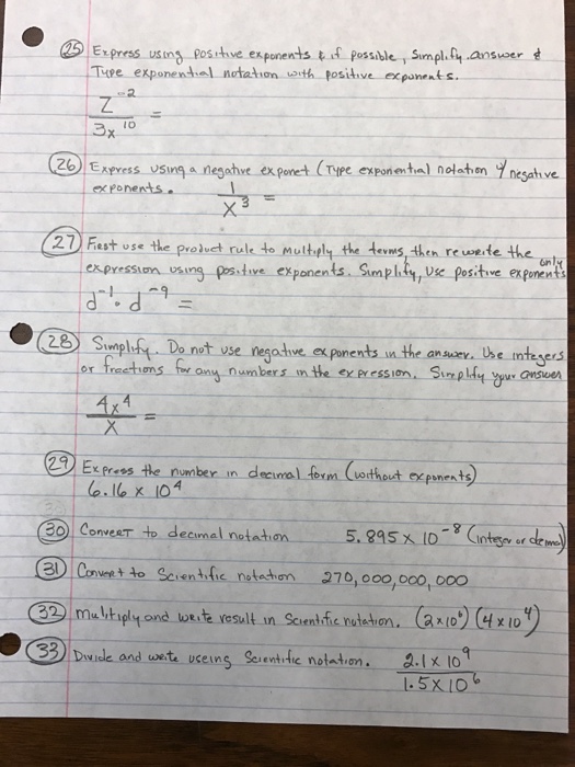 Solved Express using positive exponents if possible, | Chegg.com